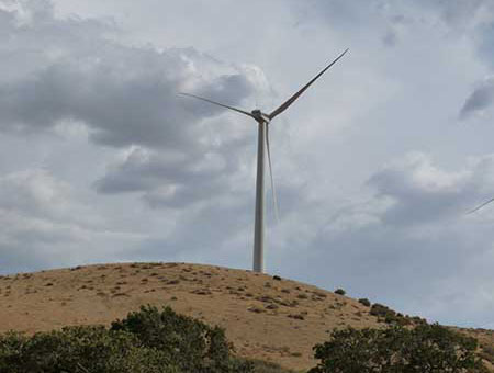 Windmill Near Bison Peak Pumped Storage