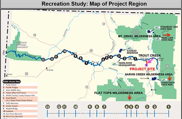 Peabody Trout Creek Reservoir - Recreation Study Map